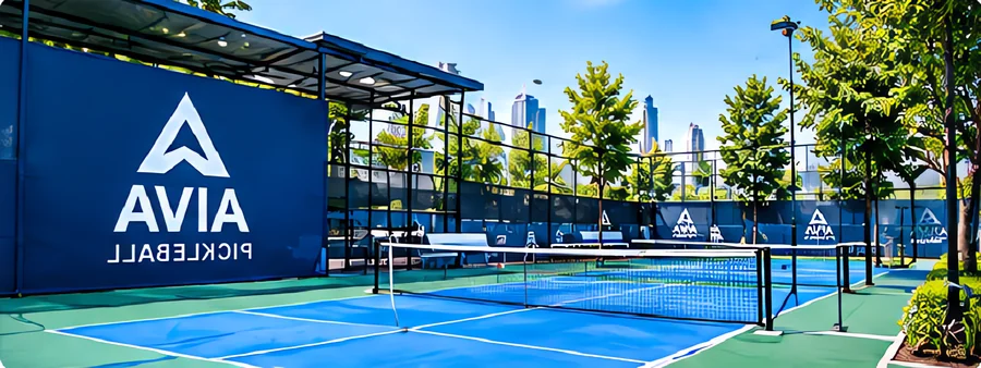 Cụm sân thi đấu của giải phong trào AIVA Pickleball